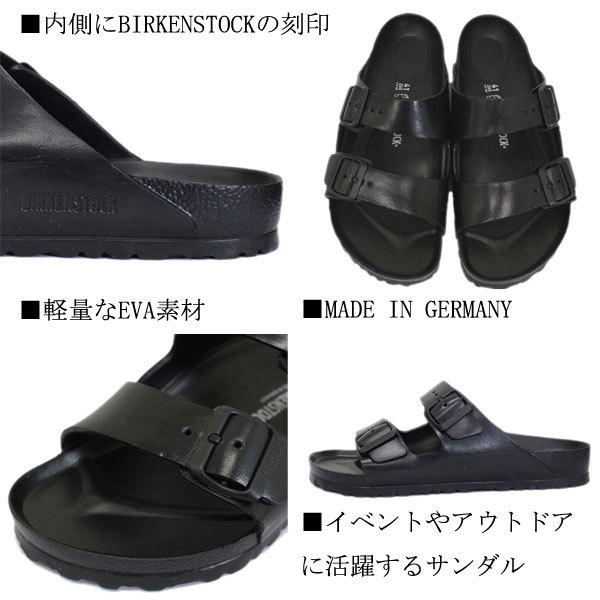 BIRKENSTOCK ( Birkenstock ) 129421 ARIZONA ( have zona) sandals EVA BLACK ( black ) regular ( wide width ) BI046-43- approximately 28.0cm