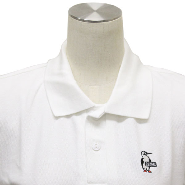 CHUMS (チャムス) CH12-1157 Booby Polo Shirt レディース ブービーポロシャツ CMS065 W001White L_CHUMS