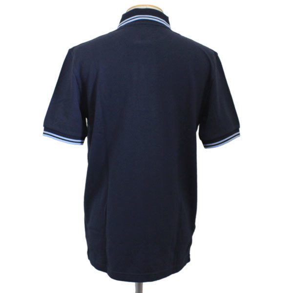 FRED PERRY (フレッドペリー) M12N TWIN TIPPED FP SHIRT (ライン入りポロシャツ) イングランド製 全7色 FP264 Navy / Ice-36_FRED PERRY