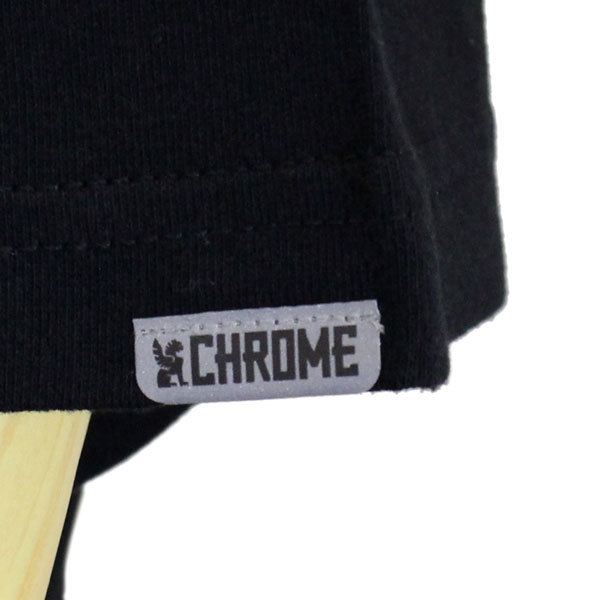 日本限定 CHROME (クローム クロム) JP-045 SYMBOL POINT TEE シンボル ポイント クルーネック Tシャツ(半袖) CH124 BLACK-M_CHROME
