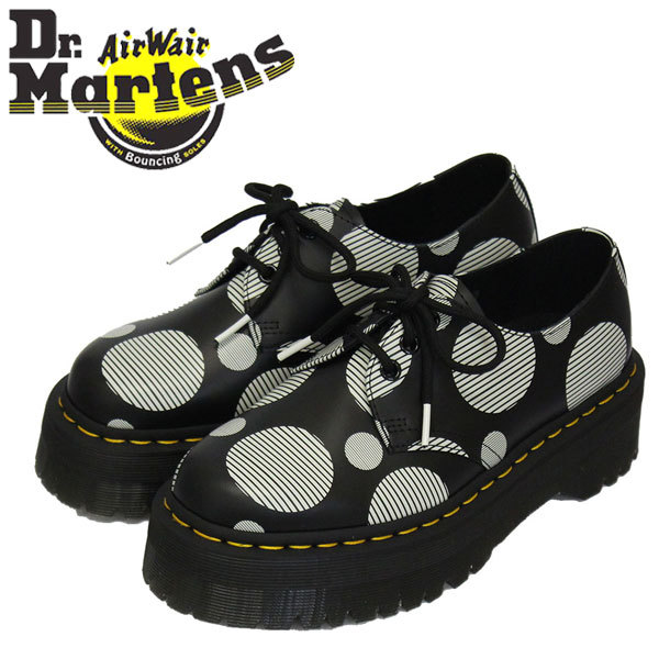 Dr.Martens (ドクターマーチン) 26879009 1461 QUAD 3EYE レディースシューズ BLACK POLKA DOT UK6-約25.0cm_Dr.Martensドクターマーチン正規