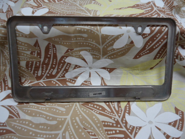  prompt decision Hawaii BMW Honolulu original license number plate cover genuine article stainless steel 