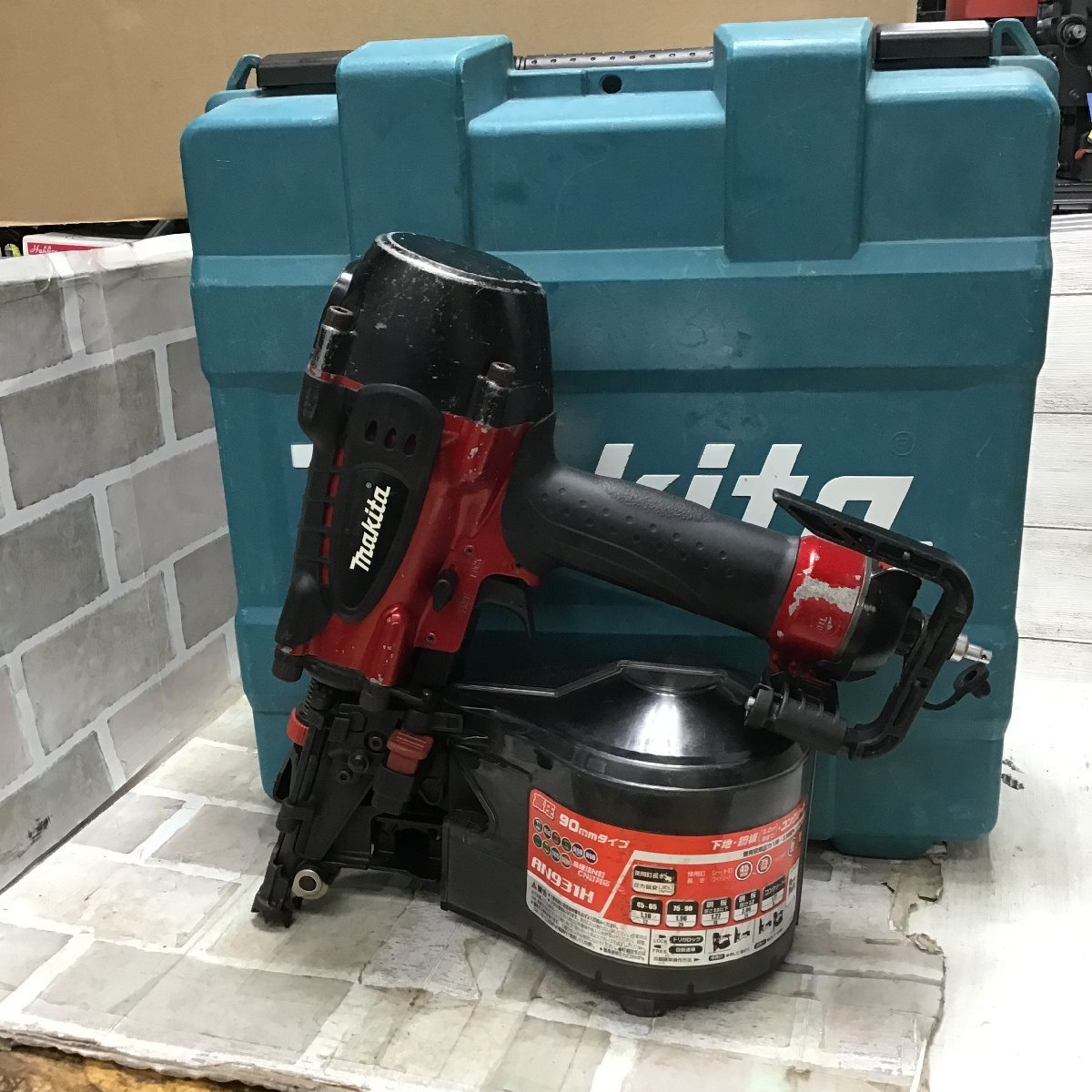 品 / 動作品】☆マキタ(makita) 高圧エア釘打ち機 AN931H 新JISN90対応