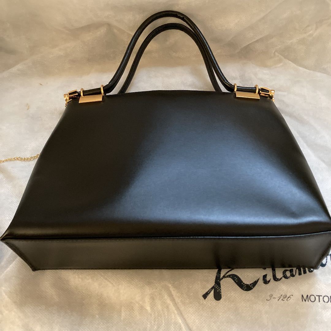 送料無料 中古 Kitamura キタムラ ハンドバッグ ブラック 送料無料 中古 Kitamura キタムラ ハンドバッグ ブラック