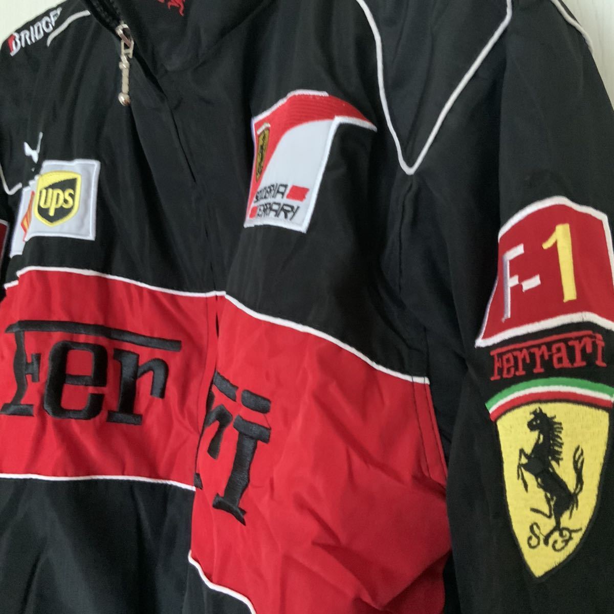 フェラーリ Ferrari レーシングジャケット XL ブラックver フェラーリ Ferrari レーシングジャケット XL ブラックver