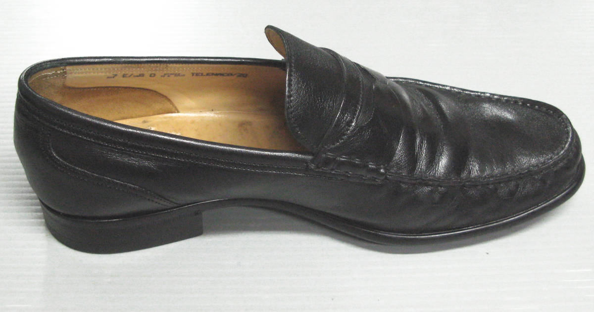 バリー BALLY ＊ ロゴプレート コイン ローファー EU7（ スリッポン 革靴 シューズ BALLY Penny Loafers Leather Shoes EU7_画像3