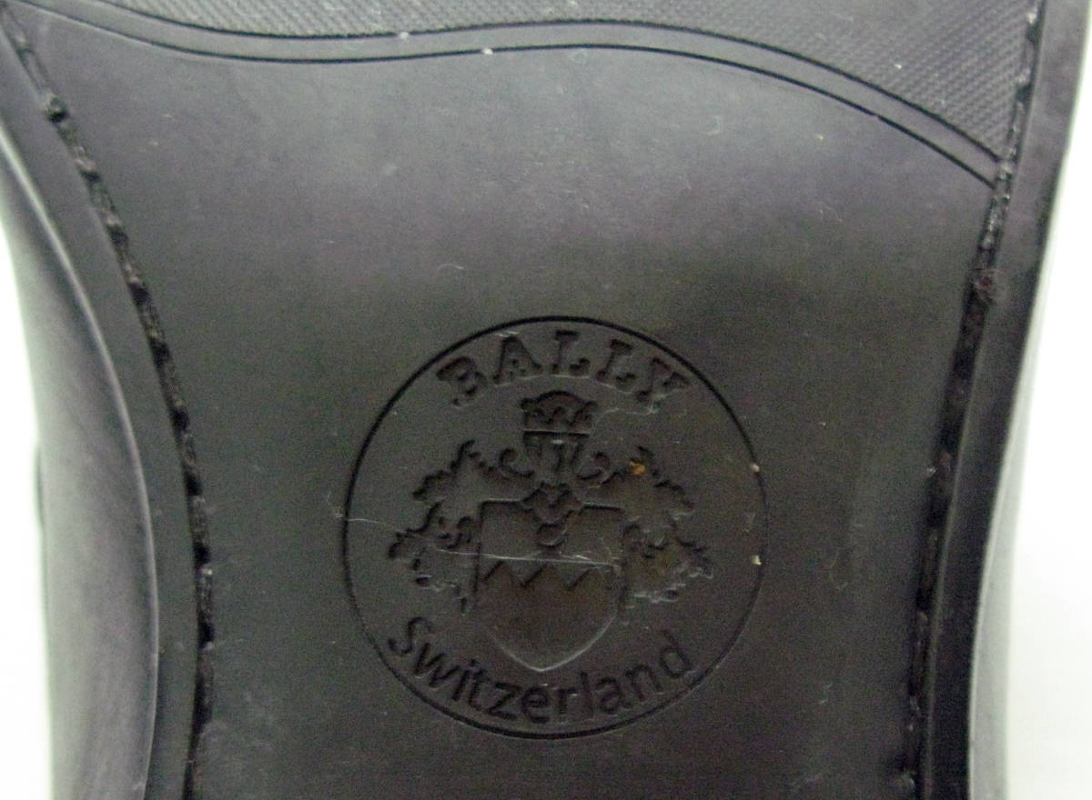 バリー BALLY ＊ ロゴプレート コイン ローファー EU7（ スリッポン 革靴 シューズ BALLY Penny Loafers Leather Shoes EU7_画像8