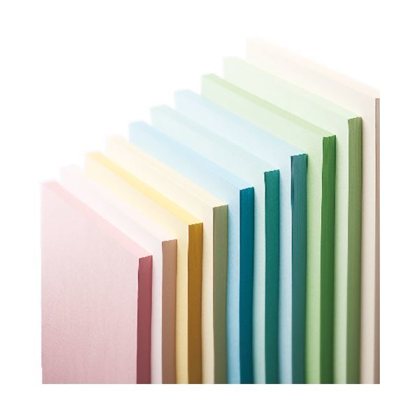 （まとめ） 長門屋商店 Color Paper B5 特厚口 クリーム ナ-4403 1冊（50枚） 【×20セット】