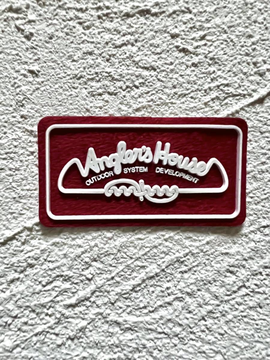  рыболов z house * Angler\'s House * силикон нашивка * Angler\'s House Logo Mark нашивка 