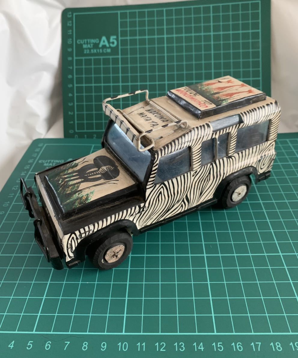 ハンドメイド☆ブリキ☆サァファリ ジープ☆♪ 乗り物 ハンドメイド☆ブリキ☆サァファリ ジープ☆♪ 乗り物