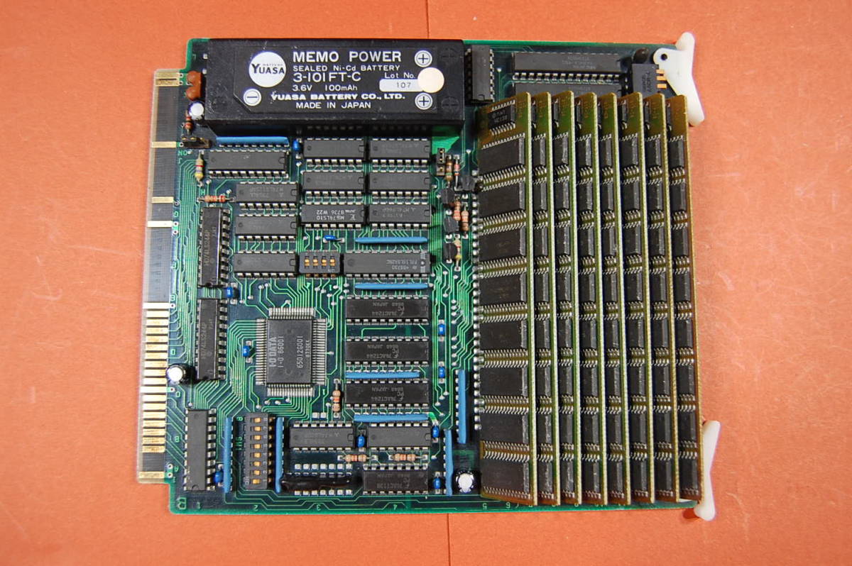 PC98 Cバス用 メモリボード I・O DATA PIO-9834-1/2M-1 動作未確認 現状渡し ジャンク扱いにて　P-078 0575