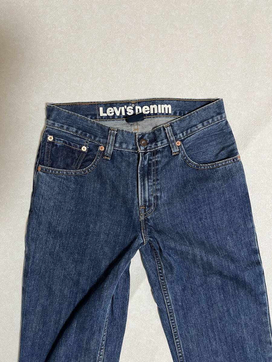 即決 Levi's リーバイス502 ルーズストレートジーンズ デニムパンツ 29インチ メンズ インディゴ_画像3