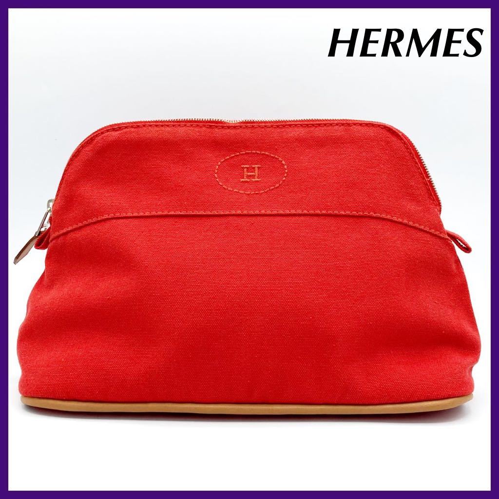 美品】HERMES エルメス ボリードポーチ MM-