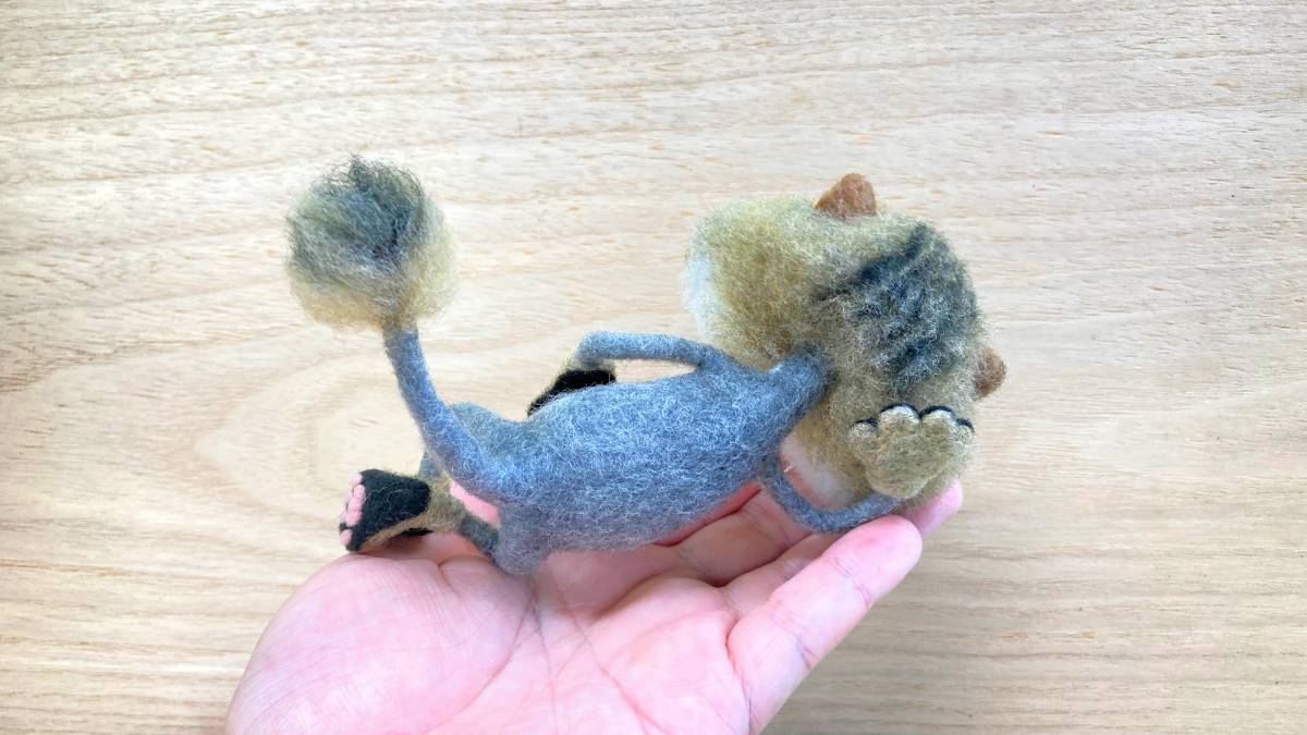 即決】サマーカット エキゾ猫 【#羊毛フェルト #ハンドメイド 即決】サマーカット エキゾ猫 【#羊毛フェルト #ハンドメイド