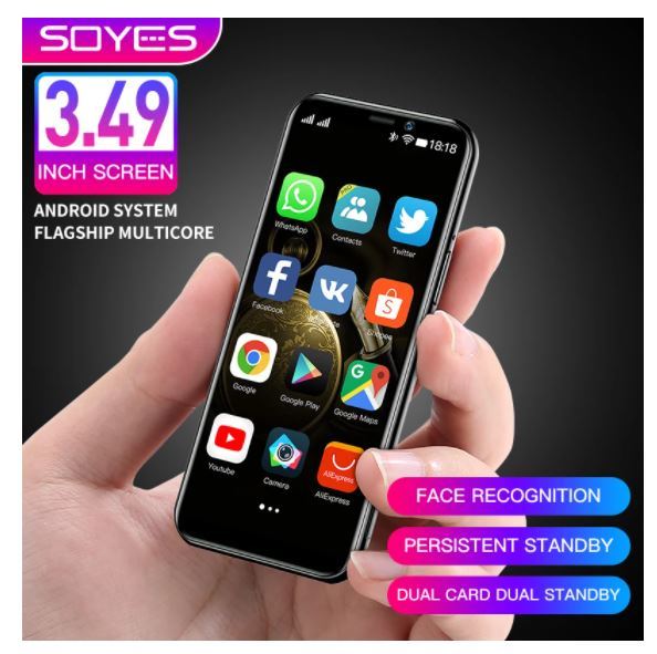 送料無料　未使用品　グリーン　SOYES S10-H ミニスマートフォン 3.5インチ 3GB RAM + 32GB ROM Android 9.0 MTK6739 2100mAh デュアルSIM