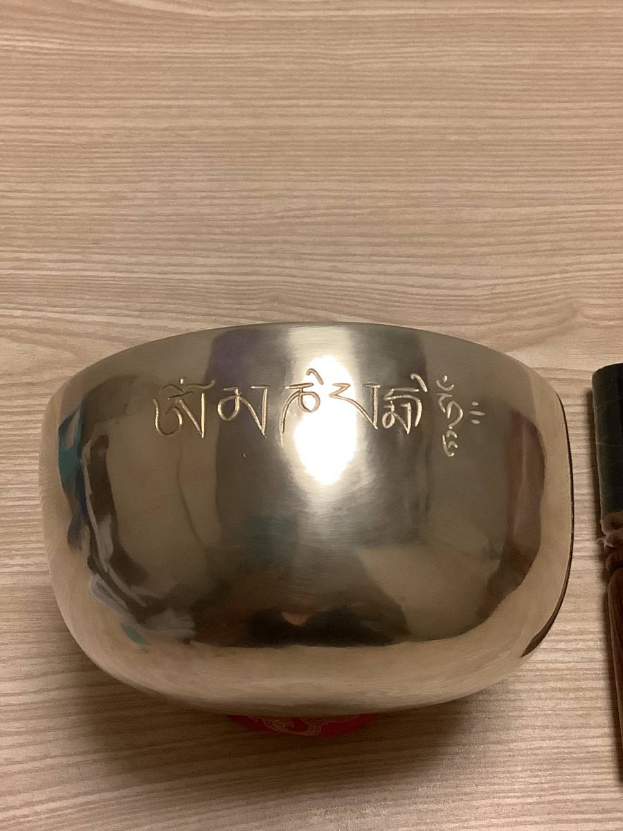 新品 チベット密教 》シンギングボウル ホワイトボウル フルムーン 法