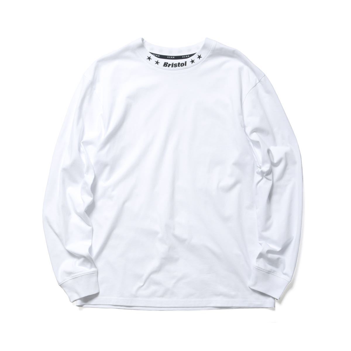 【新品未使用】 22AW 23 新品 FCRB f.c real bristol エフシーレアルブリストル SOPHNET ソフ L/S RIBBED EMBROIDERED TEE Tシャツ WHITEの画像1