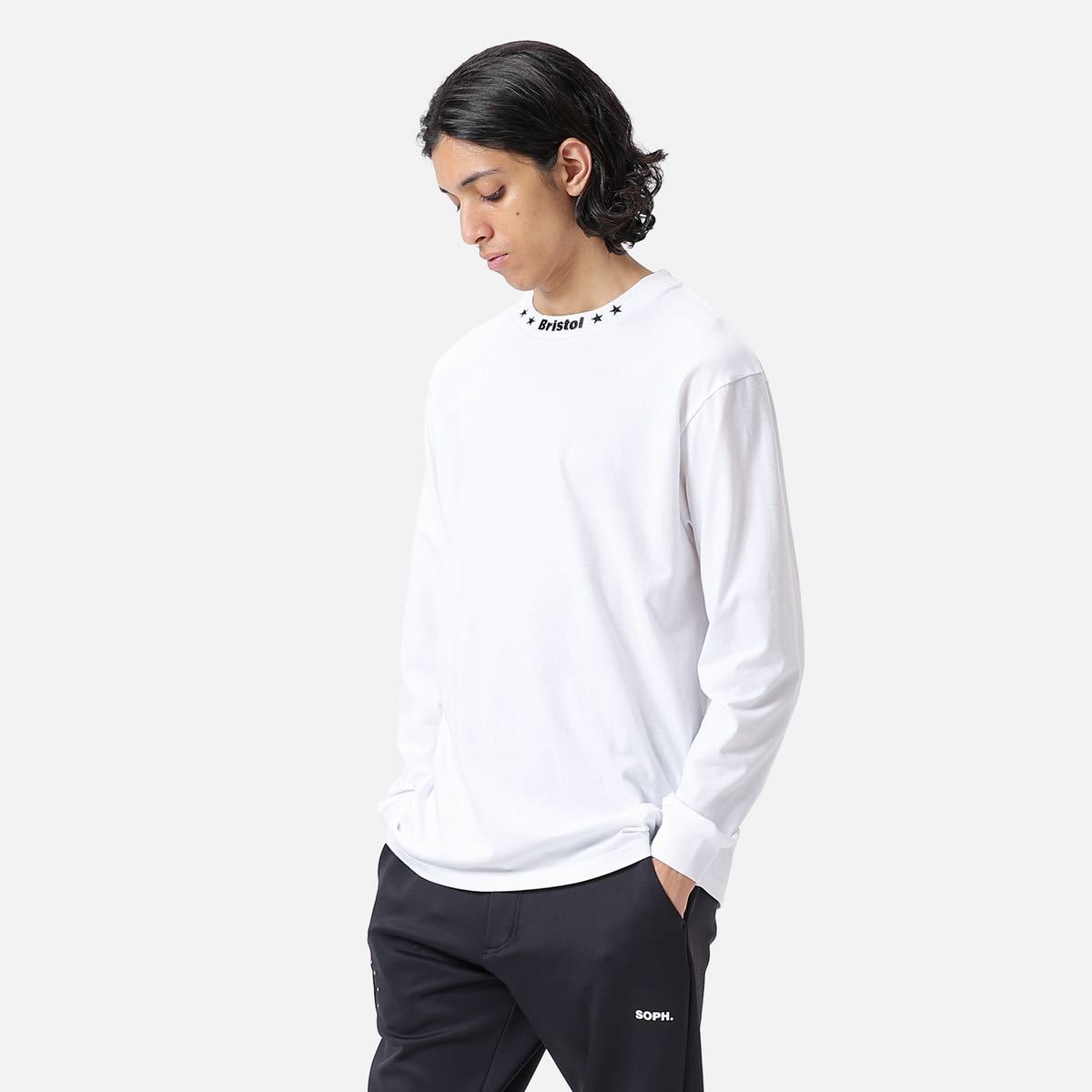 【新品未使用】 22AW 23 新品 FCRB f.c real bristol エフシーレアルブリストル SOPHNET ソフ L/S RIBBED EMBROIDERED TEE Tシャツ WHITE_画像5