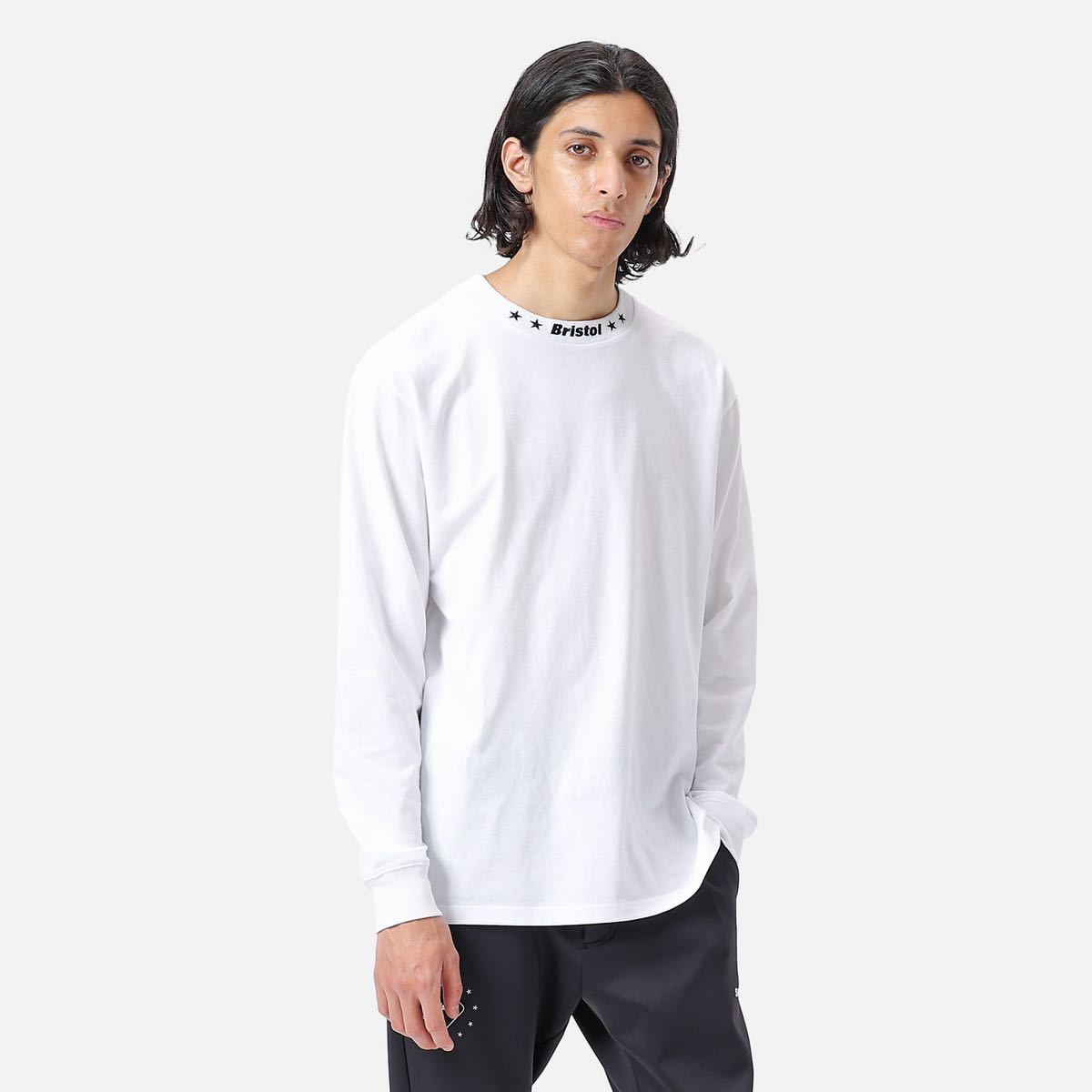 【新品未使用】 22AW 23 新品 FCRB f.c real bristol エフシーレアルブリストル SOPHNET ソフ L/S RIBBED EMBROIDERED TEE Tシャツ WHITEの画像4