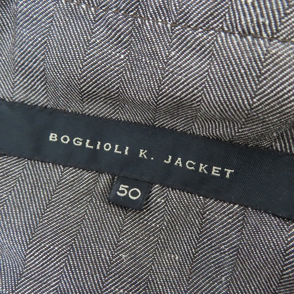 ☆BOGLIOLI/ボリオリ K.JACKET/Kジャケット シルク/リネン 3B