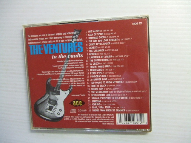 NA★音質処理CD★ザ・ベンチャーズ　Ventures/IN THE VAULTS 輸入盤★8枚まで同梱送料160円★改善度、多分世界一_画像2