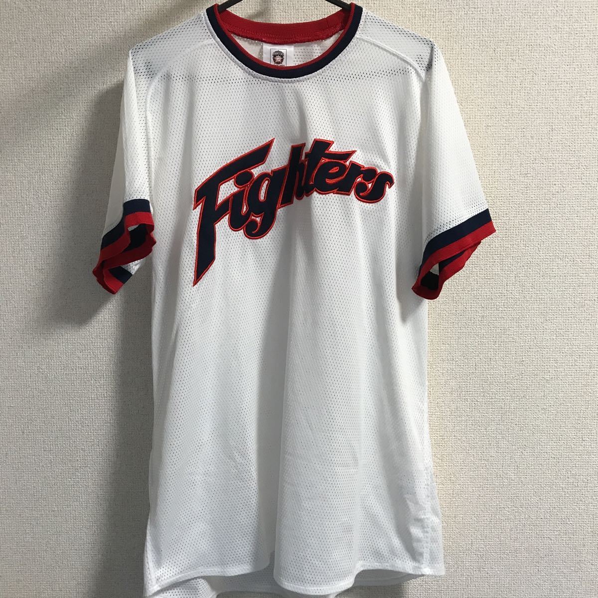 北海道日本ハムファイターズ レプリカTシャツ 復刻 半袖 メンズ Lサイズ プロ野球 ベースボールウェア オフィシャルグッズ ミズノの画像1