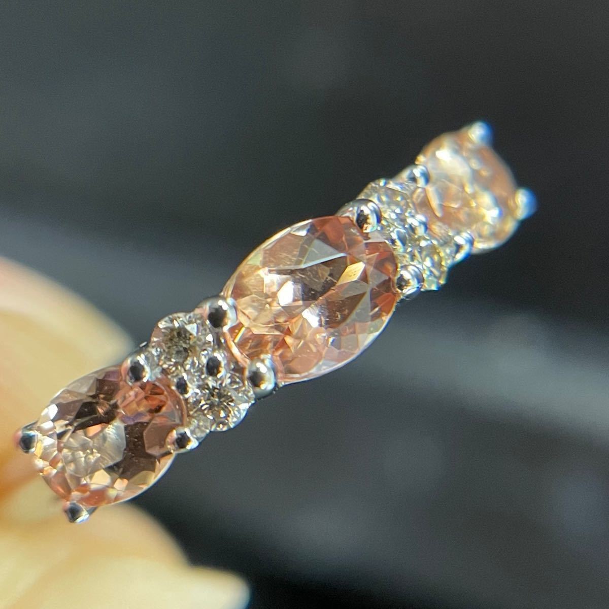 皇帝のトパーズ!K18WGインペリアルトパーズリング0.80ct-