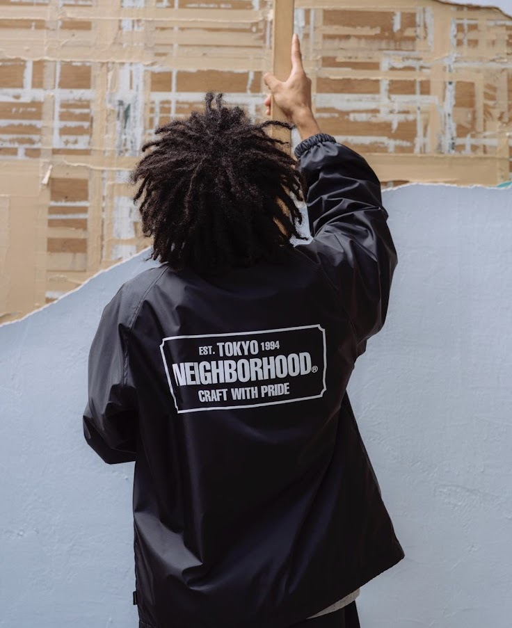 22FW NEIGHBORHOOD WINDBREAKER JK NY BROWN L ネイバーフッド コーチジャケット ブラウン 茶色  LARGE