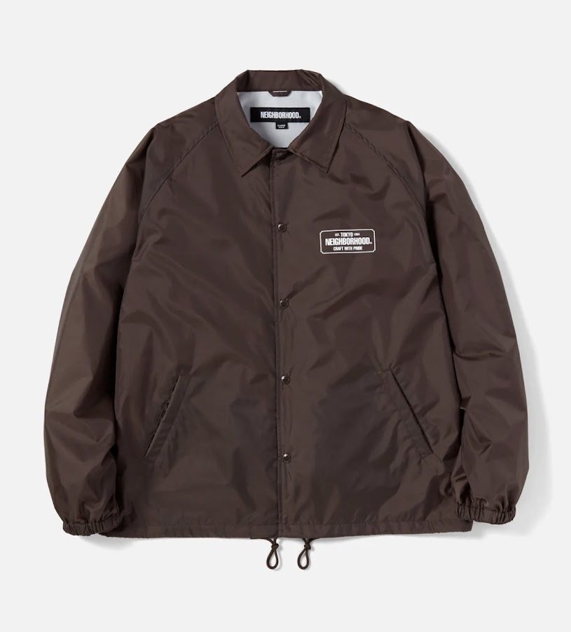 22FW NEIGHBORHOOD WINDBREAKER JK . NY BROWN L ネイバーフッド 