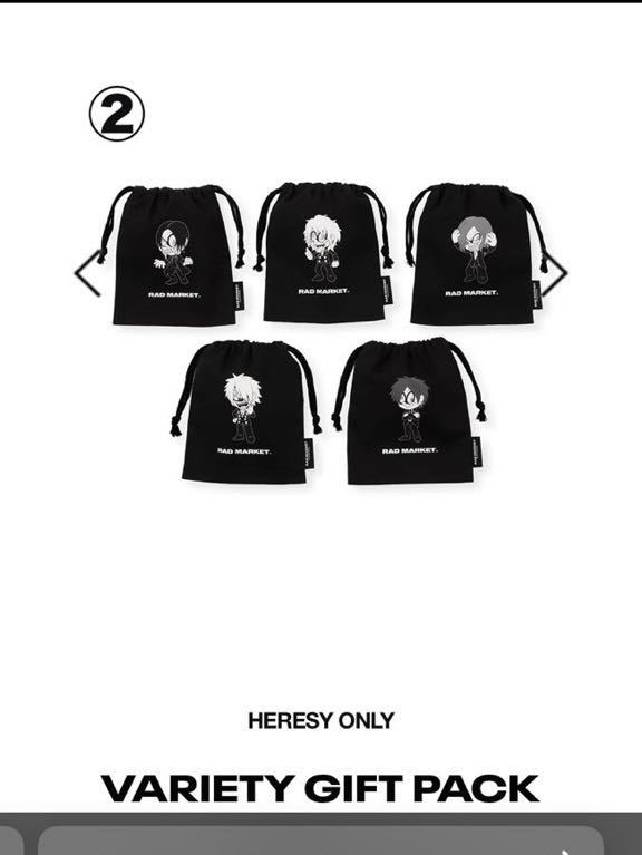 the GazettE ラバーストラップ　巾着　セット　ガゼット　heterodoxy 新品　ルキ