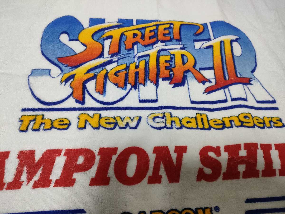  прекрасный товар super Street Fighter Ⅱ CHAMPION SHIP 94 банное полотенце подлинная вещь SUPER STREET FIGHTER Ⅱ CAPCON