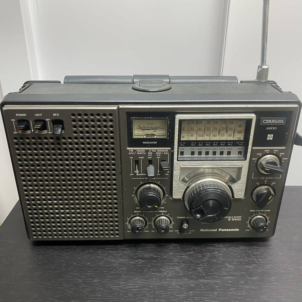 COUGAR クーガー National BCLラジオ RF-2200 2200 昭和レトロ
