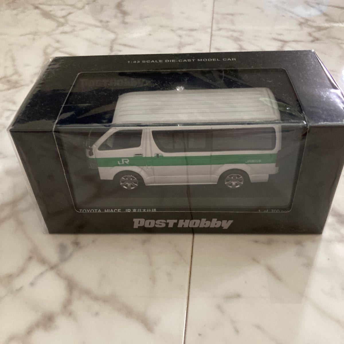 《限定品》【新品・未開封】1/43スケール POSTHobby特注 TOYOTA HIACE トヨタ ハイエース JR東日本仕様 ミニカー 700台限定 ダイキャスト