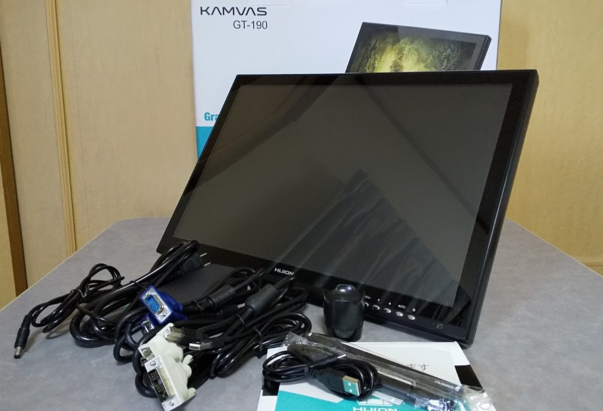 液晶ペンタブレット HUION Graphics Pen Display KAMVAS GT-190