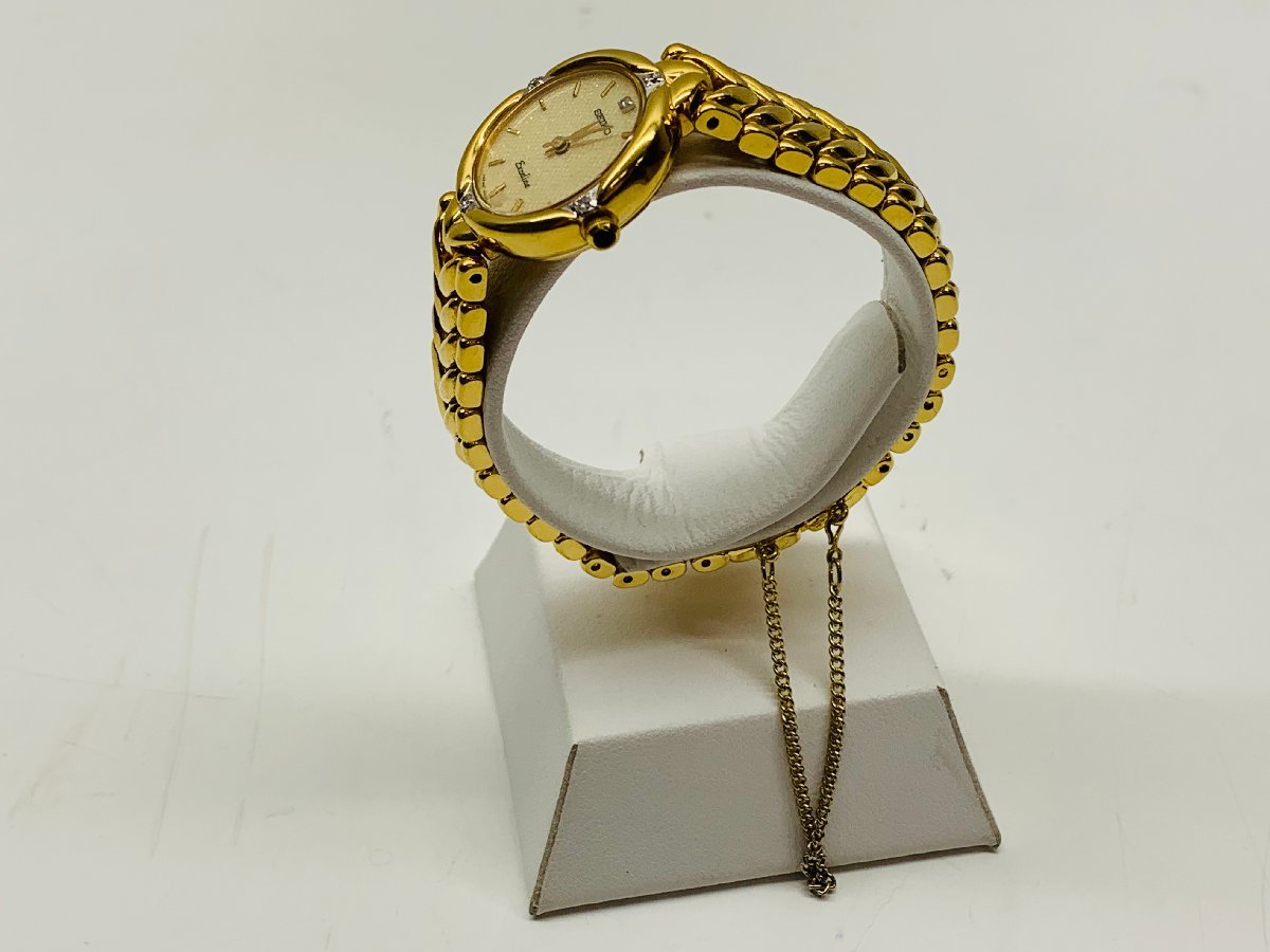 可動品】SEIKO Exceline セイコー エクセリーヌ 4Pダイヤモンド 可動品】SEIKO Exceline セイコー エクセリーヌ 4Pダイヤモンド