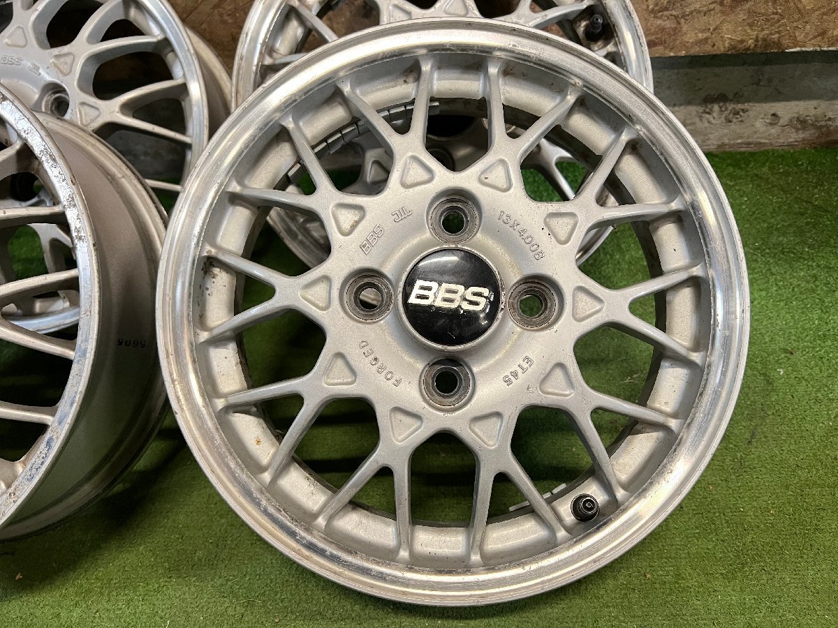 BBS 鍛造 13インチホイール 4本セット ET45 Yahoo!オークション - 希少 BBS 軽量 鍛造 13インチ 4J +45