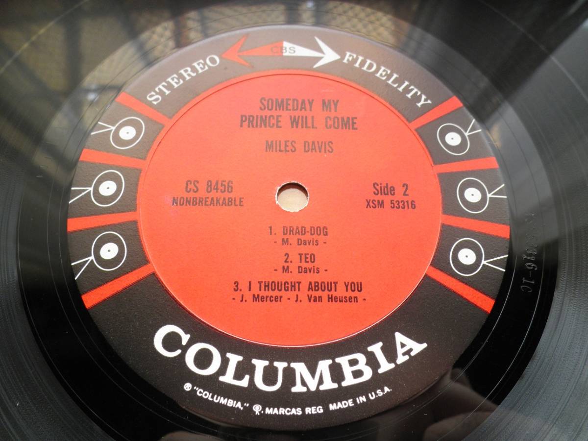 オリジナル極美品】MILES DAVIS / Someday My Prince Will Come (6EYE