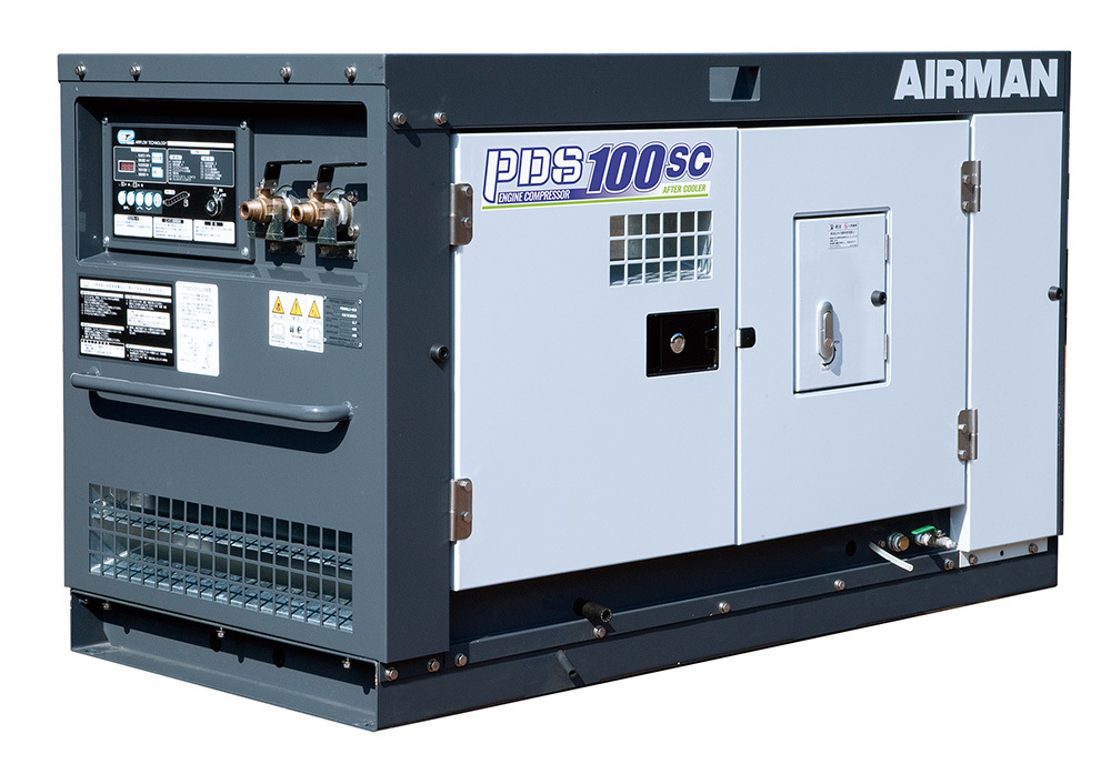 北越工業（AIRMAN）エンジンコンプレッサ　PDS100SC-5C5（新品）
