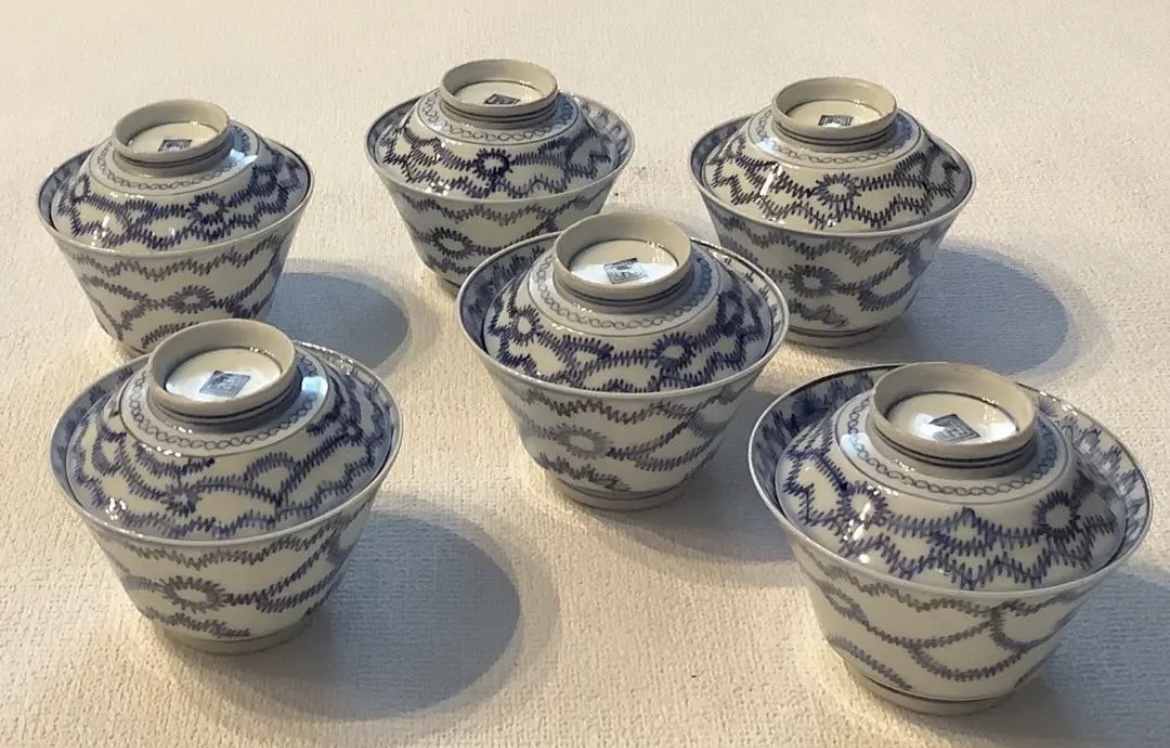 太明成化年製 蓋付き茶碗 6客セット - greatriverarts.com