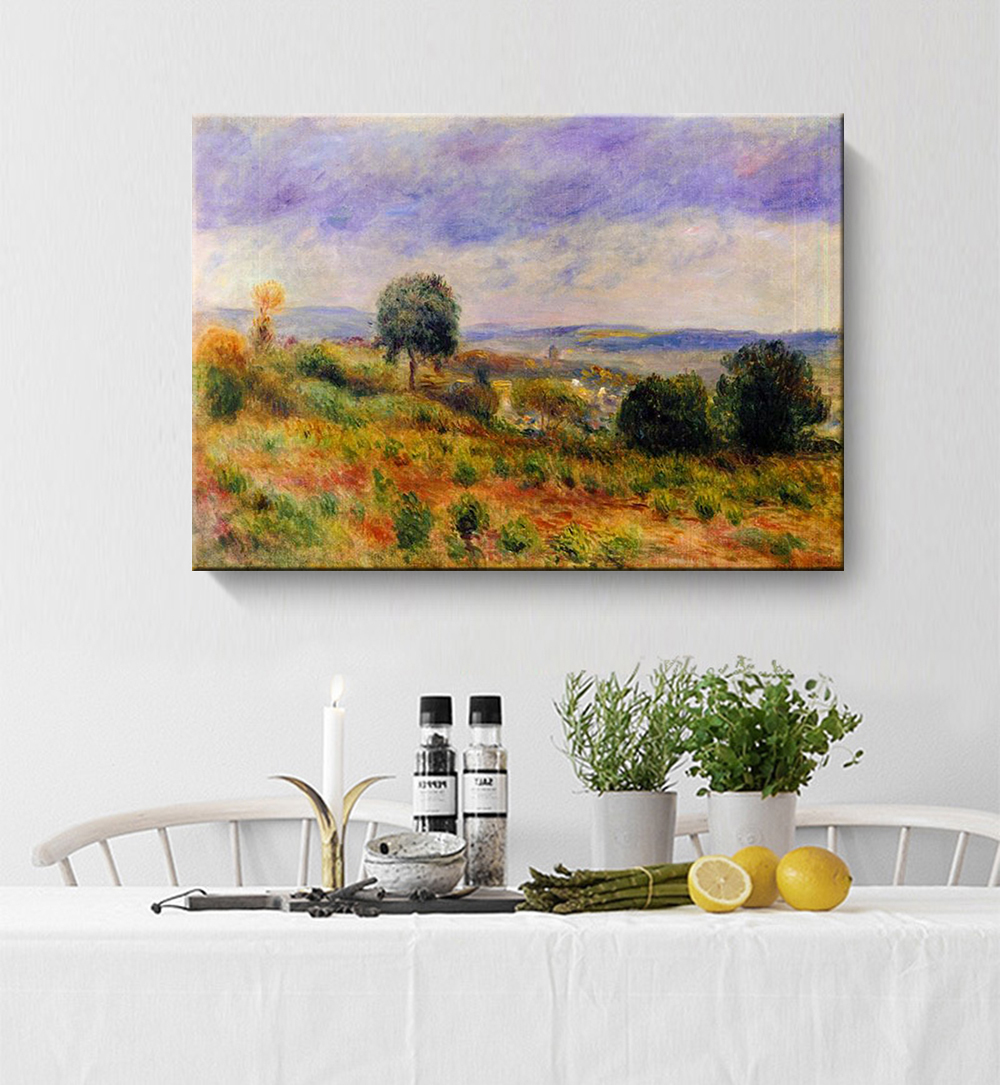 ファブリックパネル 絵画 インテリア ファブリック 絵 「Landscape, Vuvers-sur-Oise」 35×50cm 壁掛け アートパネル 送料無料_画像2