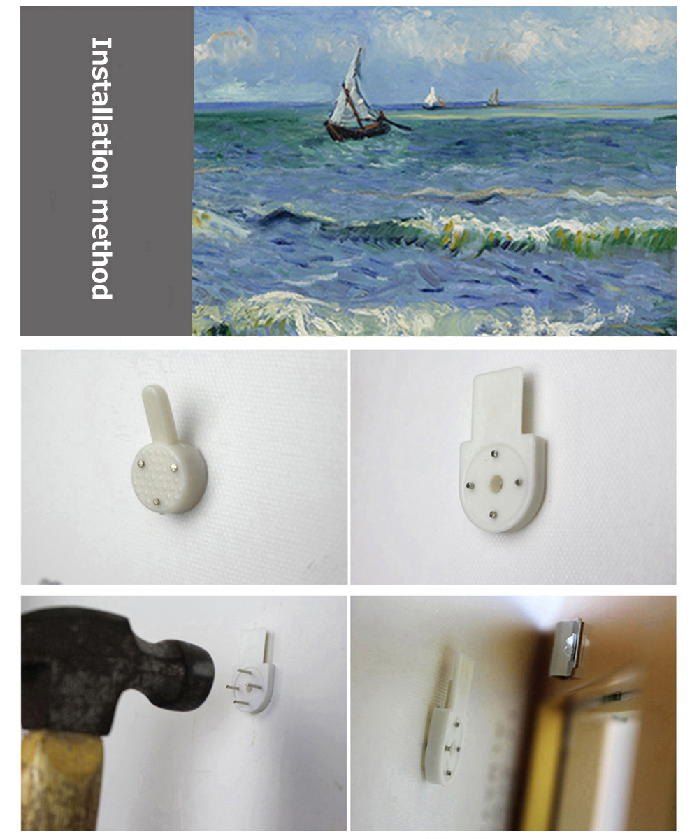 ゴッホ ファブリックパネル 絵画 インテリア ファブリック 絵 「 サント＝マリーの海の風景」 40×60cm アートパネル 送料無料_画像6