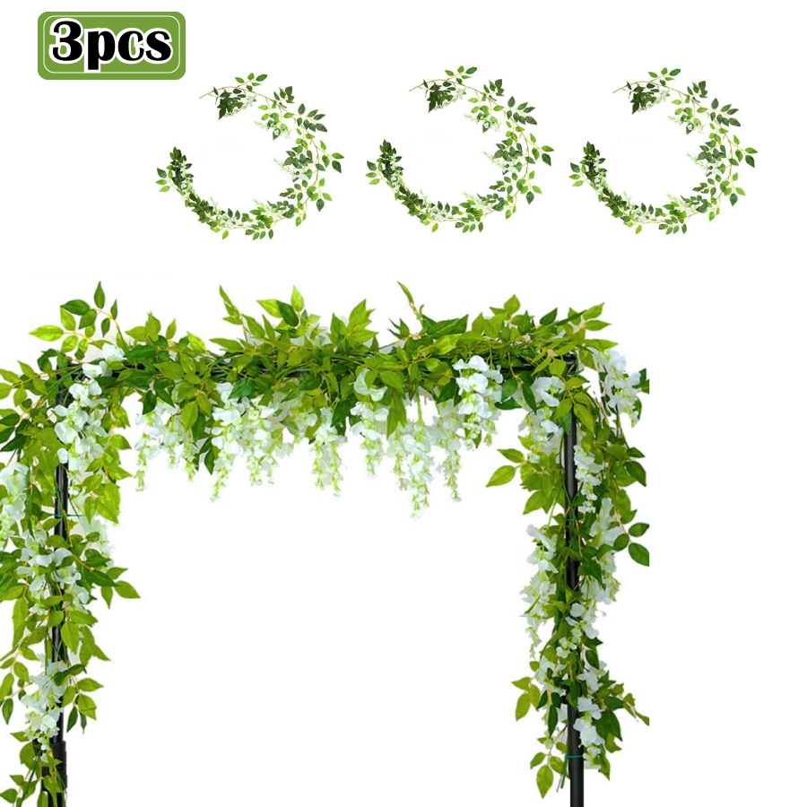 フェイクグリーン インテリア 造花植物 観葉植物 つる 結婚式 ホームガーデン 中庭 オフィス 結婚式 壁の装飾 送料無料_画像9