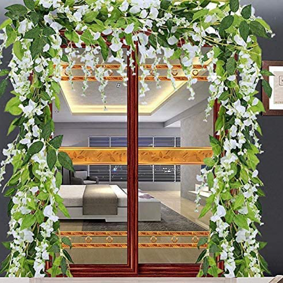 フェイクグリーン インテリア 造花植物 観葉植物 つる 結婚式 ホームガーデン 中庭 オフィス 結婚式 壁の装飾 送料無料_画像6