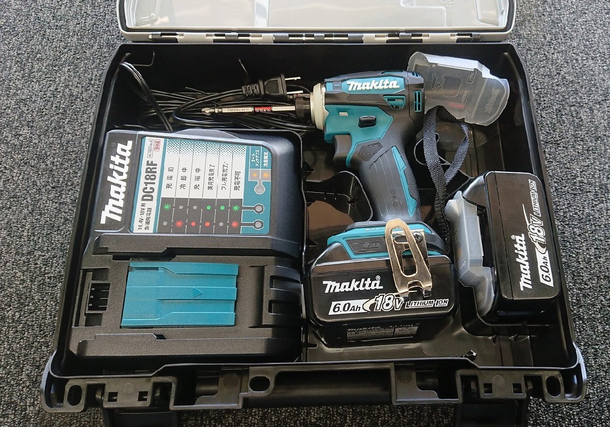 綺麗【新型 Makita マキタ 充電式インパクトドライバ TD172DRGX ブルー
