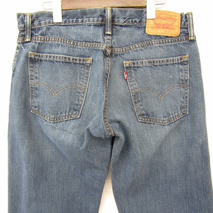 サイズ W32 L34 Levi’s 514 スリム ストレート デニム パンツ ジーンズ ブルー系 リーバイス メキシコ製 古着 ビンテージ 2S0305_画像8