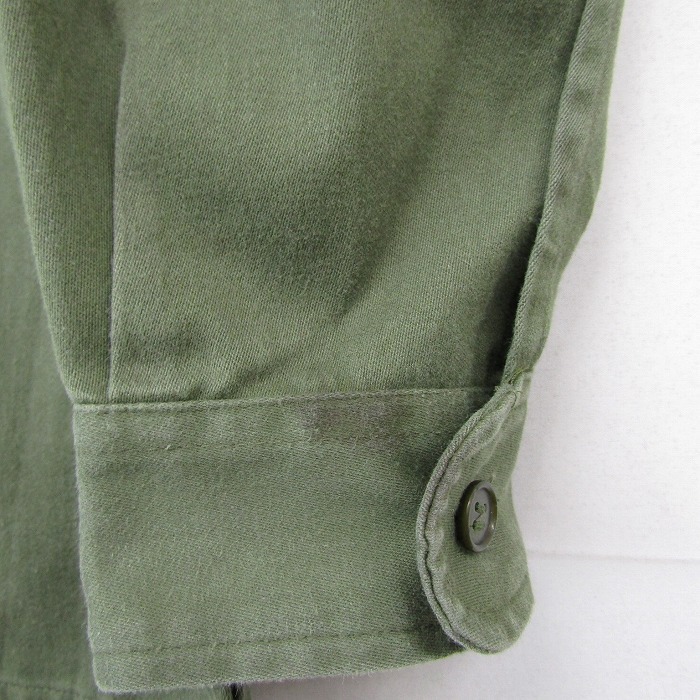 スペイン軍実物 サイズ XL~ ARMY コンバット フィールド シャツ ジャケット 長袖 オリーブ 古着 ビンテージ ミリタリー 2S0605_画像10