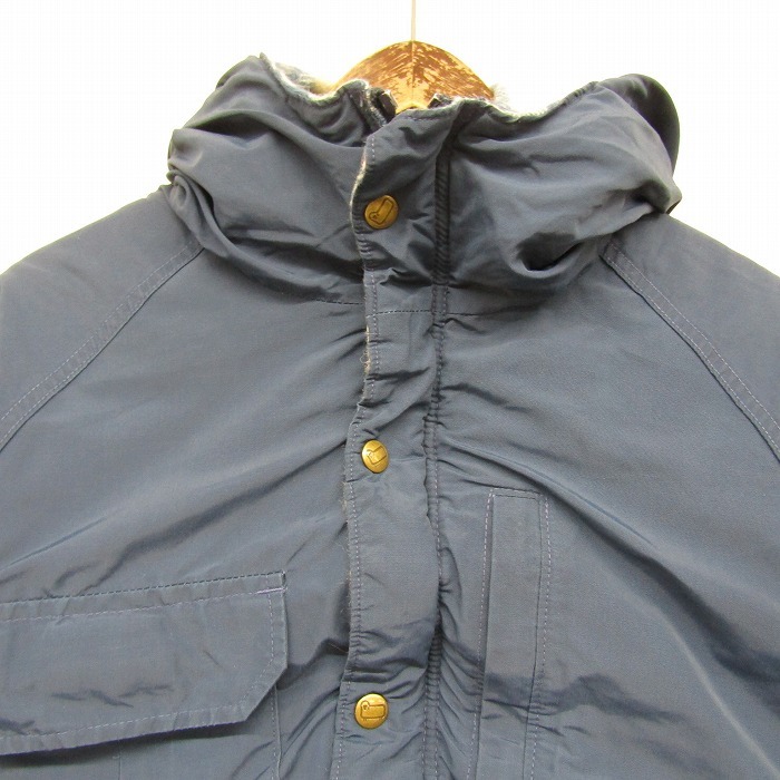 USA製 80s Woolrich サイズ M ロクヨンクロス ジャケット パーカー ネイビー ウールリッチ レディース 古着 ビンテージ 2S0811_画像3