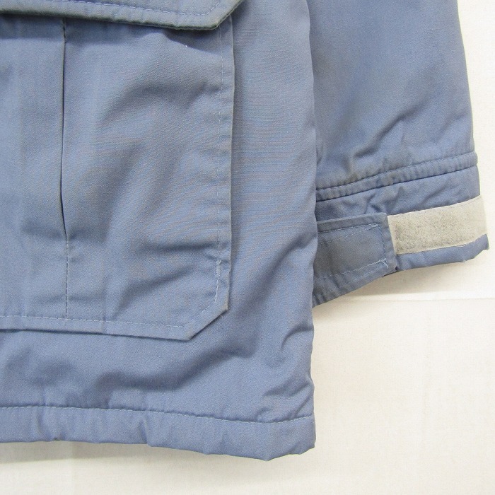 USA製 70s Woolrich サイズ M 中綿 ロクヨンクロス ジャケット パーカー ブルー ウールリッチ レディース 古着 ビンテージ 2S0812_画像8