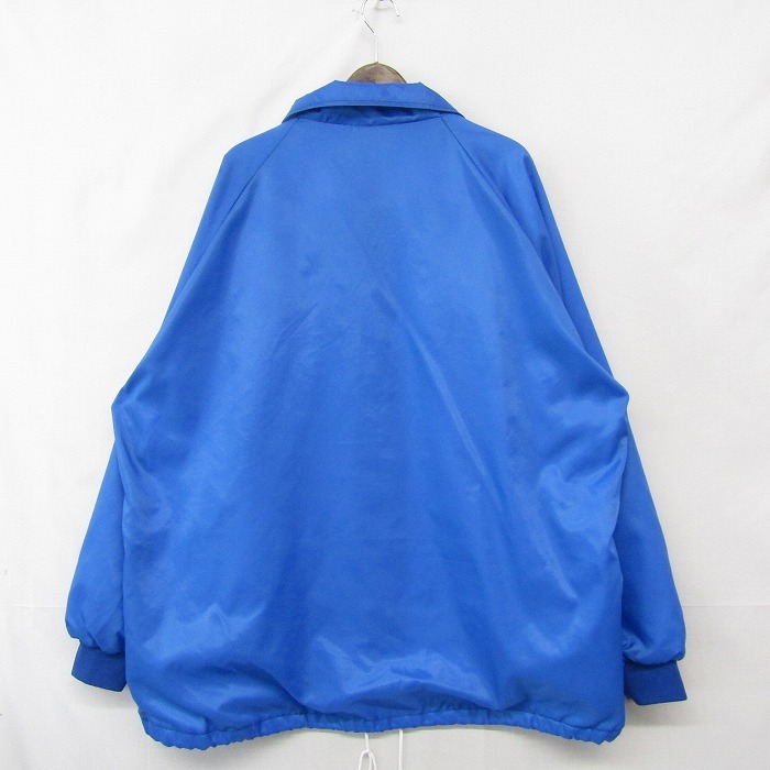 USA製 ビッグサイズ XL ASW JACKETS ナイロン コーチ ジャケット ライトウェイト ブルゾン VCDD 刺繍 ブルー 古着 ビンテージ 2S1057の画像2