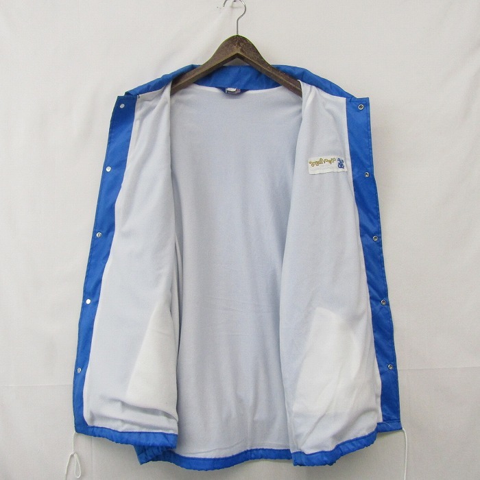 USA製 ビッグサイズ XL ASW JACKETS ナイロン コーチ ジャケット ライトウェイト ブルゾン VCDD 刺繍 ブルー 古着 ビンテージ 2S1057の画像8